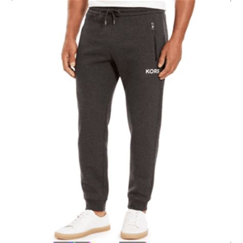 michael kors men's logo fleece joggers